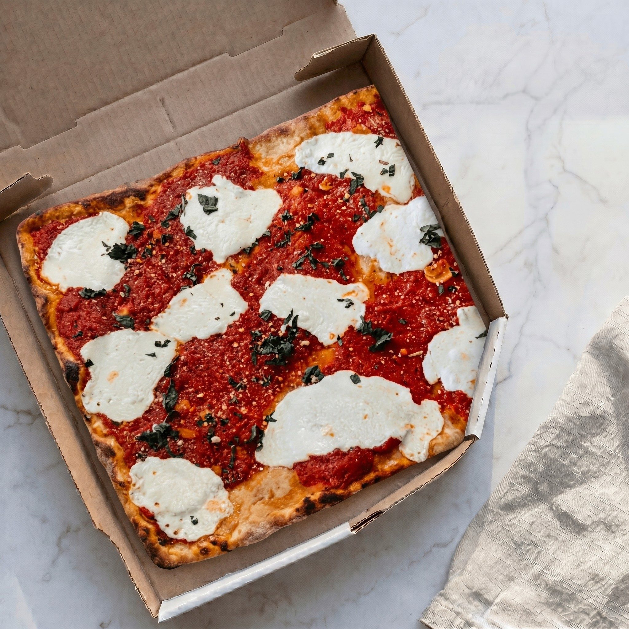 Sicilian Real Margherita Pizza.