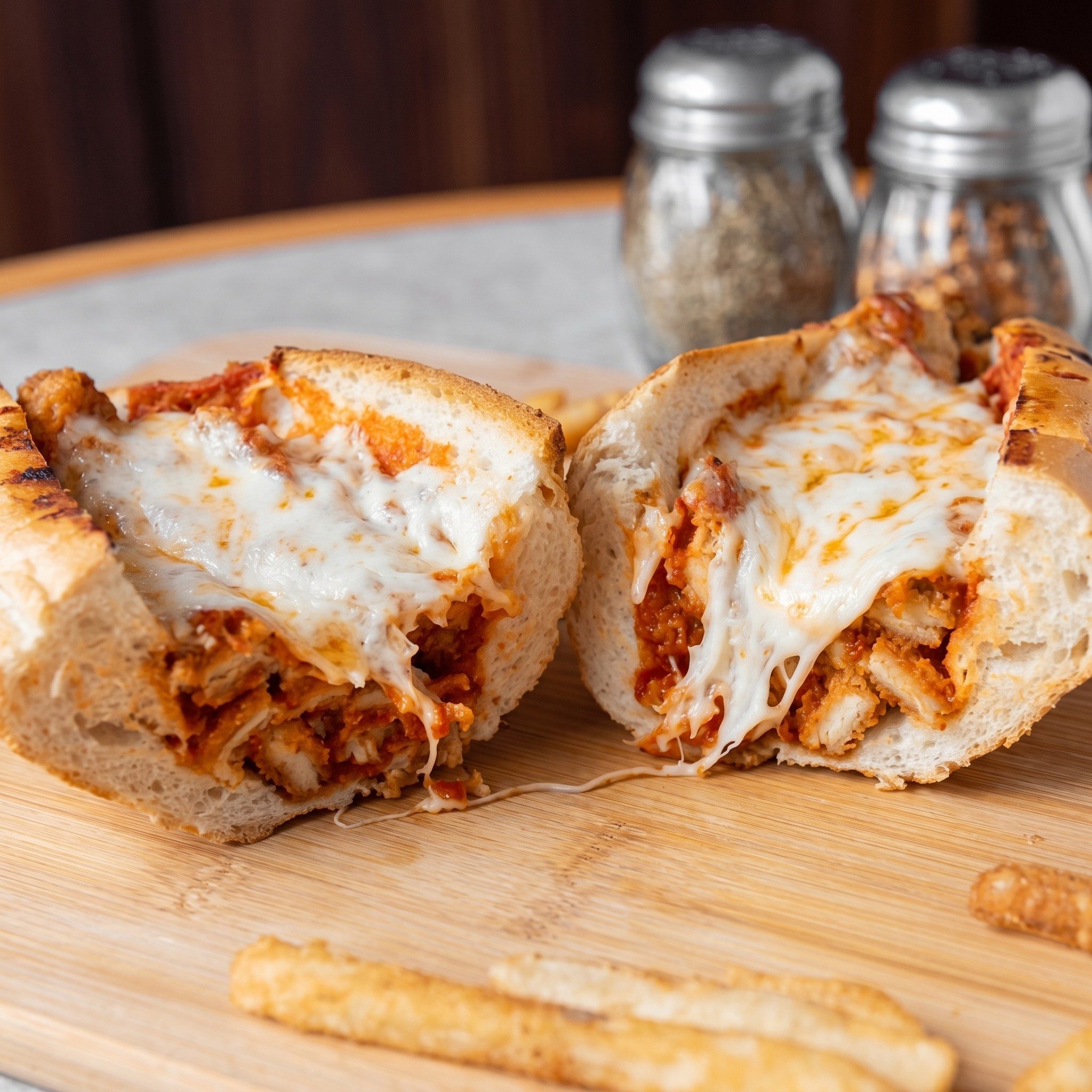 Chicken Parmigiana Sub.