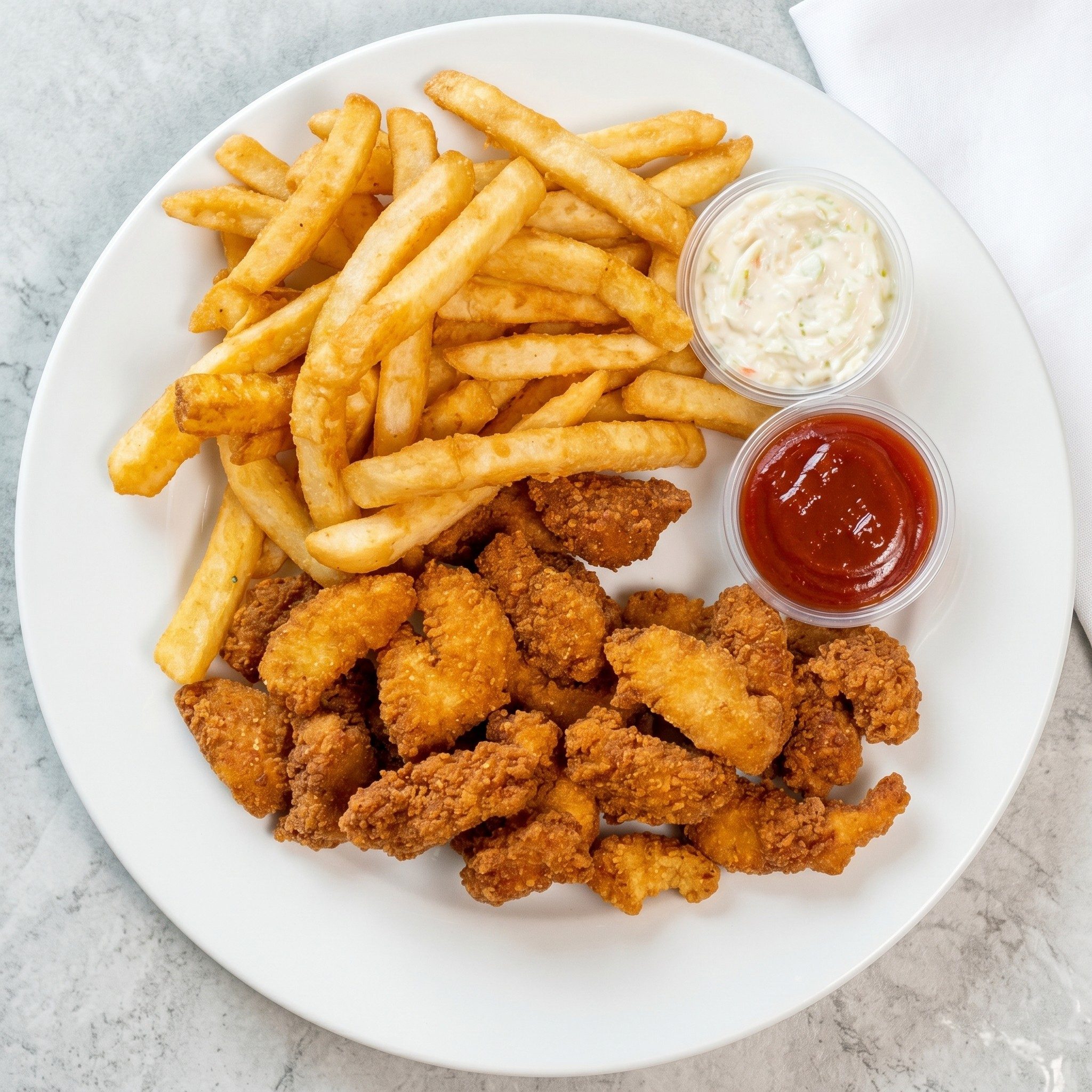 Shrimp in Basket Platter.