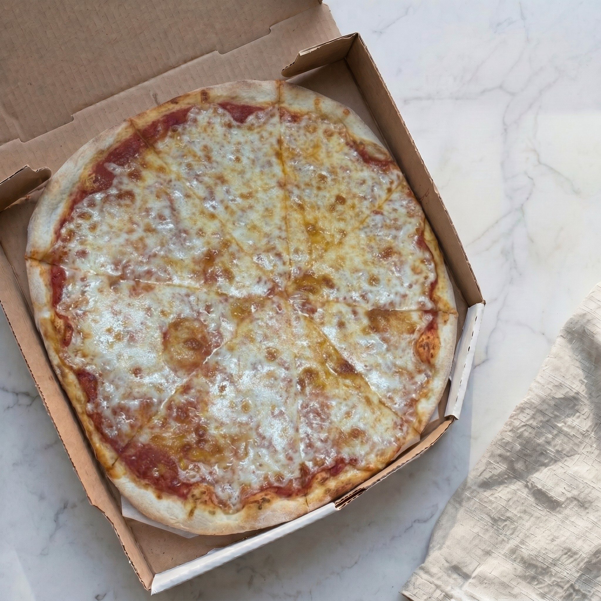 Plain Cheese Pizza.