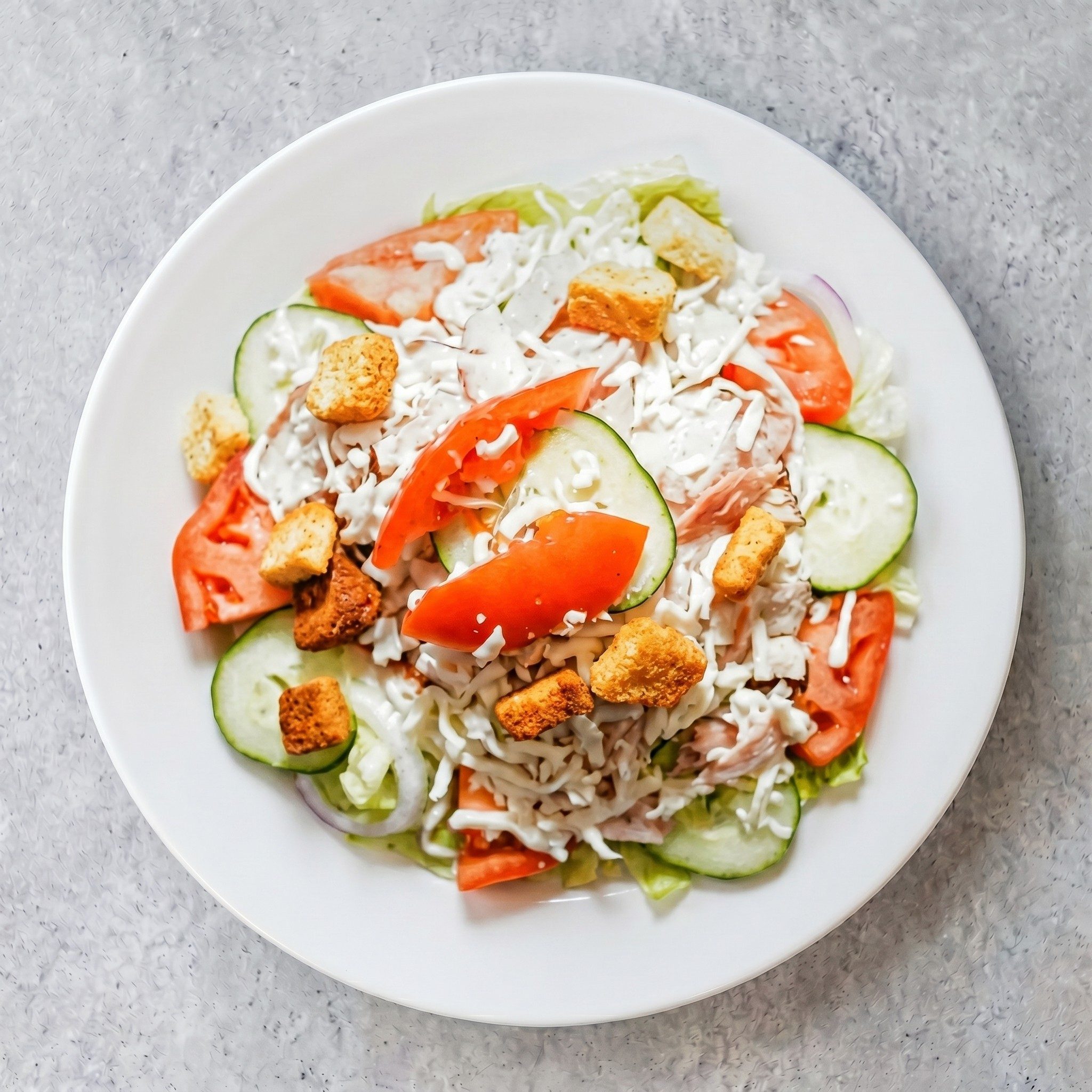 Grilled Chicken Caesar Salad.