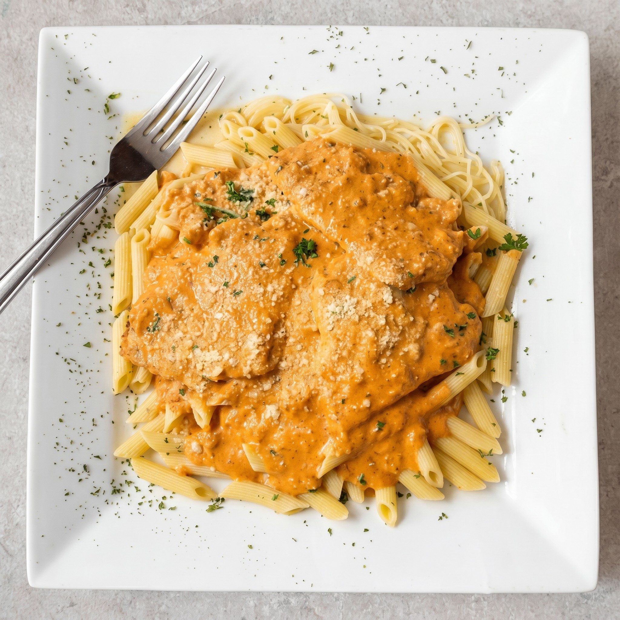 Chicken Pink Vodka Sauce.